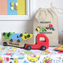 Wooden Car Transporter With Cars Gift Bag Optional, thumbnail 1 of 2