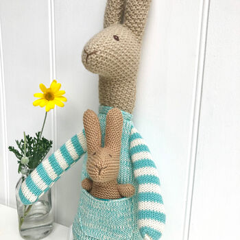 Knitted Kangaroo Soft Toy, 4 of 4