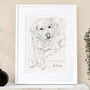 Personalised Dog Line Drawing, thumbnail 4 of 10