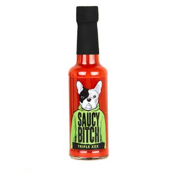 Saucy Bitch Hot Sauce Five Bottle Gift Pack, 6 of 6