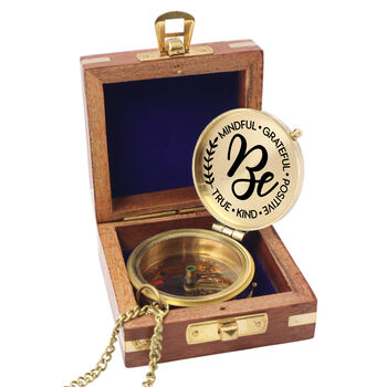 Personalised Graduation Compass Gift With Wooden Box, 5 of 11