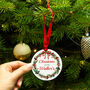 Personalised 'Christmas At' Tree Decoration, thumbnail 3 of 9