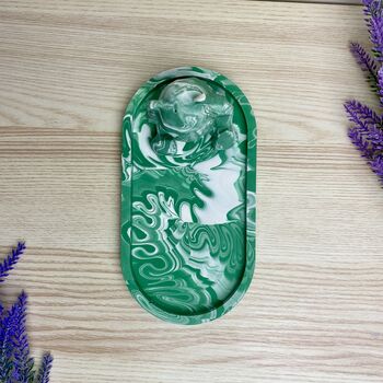 Emerald Green Bear Incense Stick Holder Burner, 6 of 6