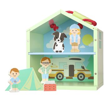 Wooden Camping Play Set Toddler Christmas Gift, 2 of 4