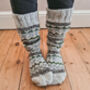 Fair Isle Folk Sofa Socks, thumbnail 1 of 6