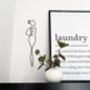 'The Classy One' Minimalist Wire Wall Art, thumbnail 2 of 4