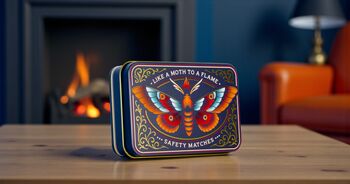 Match Tin Storage Box Candle Home Accessory Matches | Like A Moth, 6 of 6