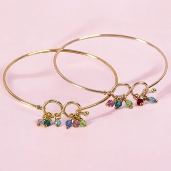 Family Infinity Birthstone Bangle, 2 of 7