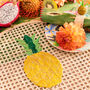 Pineapple Handwoven Placemat Set Of Four, thumbnail 3 of 5