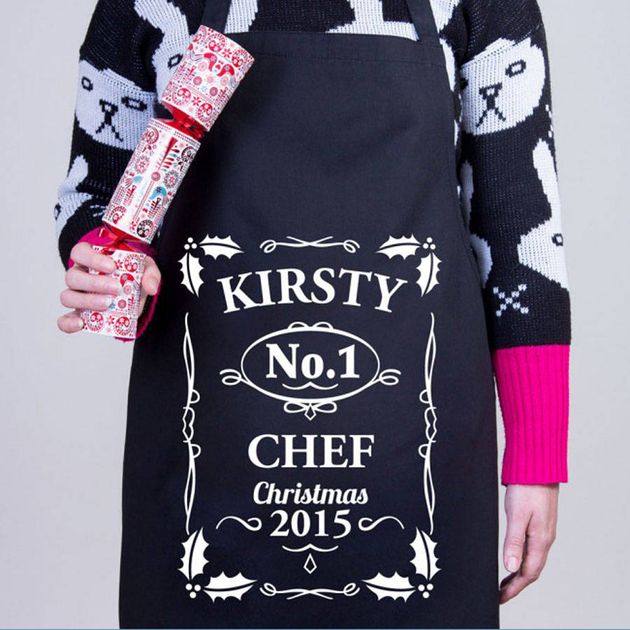 Personalised Christmas Chef Apron By Able Labels