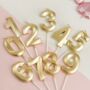 Gold Birthday Candles, thumbnail 3 of 5