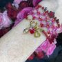 Red And Gold Clasp Charm Bracelet, thumbnail 6 of 11