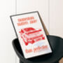 'Momentum Matters More Than Perfection' Retro Porsche Art Print, thumbnail 7 of 8