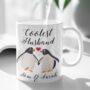 Husband Penguin Personalised Mug, thumbnail 1 of 3