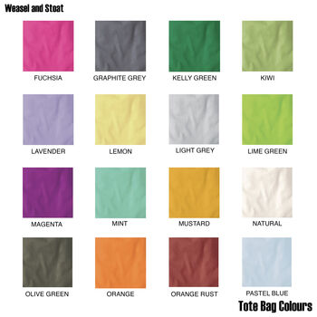 Personalised Elegant Name Colours Tote Bag, 4 of 6