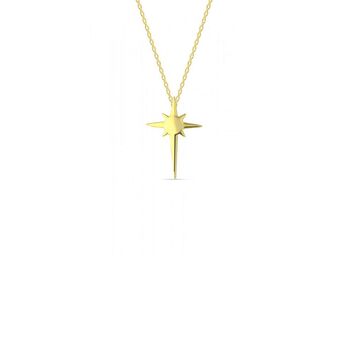 Postella Single Star Sterling Silver Necklace, 6 of 6