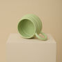 Green Handmade Wavy Ceramic Mug, thumbnail 3 of 6