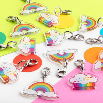 Set Of Two Rainbow Clip On Charms, 10 of 11