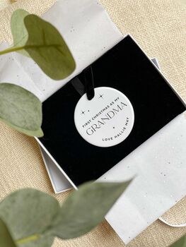 Personalised 'First Christmas As My' Grandparent Bauble, 3 of 10