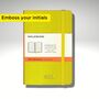 Personalised Small Moleskine Classic Notebook – Lemon Green, thumbnail 1 of 8