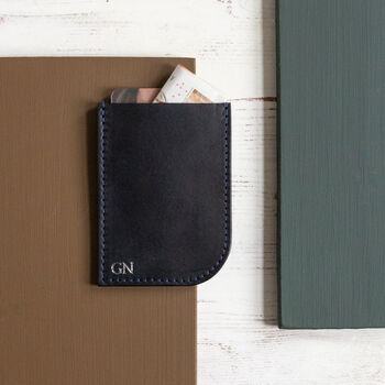 Personalised Handmade Leather Card Case, 5 of 7