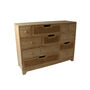 Natural Rattan And Mango 12 Drawer Chest Of Drawers, thumbnail 1 of 5