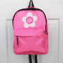Personalised Pink Flower Backpack For Kids, thumbnail 2 of 3