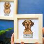 Personalised Pet Memorial Framed Wooden Engraving, thumbnail 1 of 12