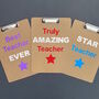 Teacher's Personalised Double Sided Clipboard, thumbnail 7 of 7