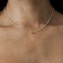August Birthstone Peridot Sterling Silver Necklace, thumbnail 3 of 6