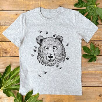 Bumble Bee Bear Organic T Shirt, 3 of 7