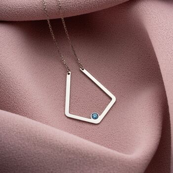 Eternal Bond Ring Holder Birthstone Necklace, 11 of 12