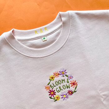 Embroidered Bloom And Grow Sweatshirt, 5 of 7