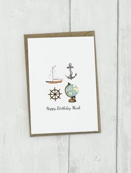 Personalised Sailing Greetings Card, 2 of 5