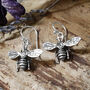 Sterling Silver Oxidised Bee Necklace, thumbnail 4 of 5