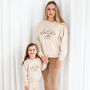 Ladies' And Kid's 'Oh Hey Vacay' Embroidered Sweatshirt Jumpers, thumbnail 1 of 9