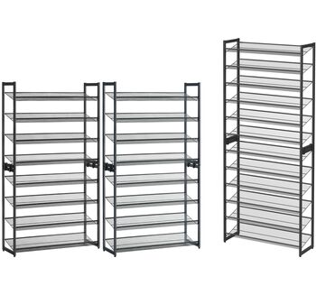 Stackable Shoe Rack With Adjustable Shelves, 10 of 10
