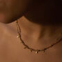 Multi Tourmaline Hammered Drop Necklace, thumbnail 1 of 7