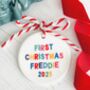 Personalised Childs First Christmas Babuble, thumbnail 2 of 3