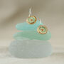 Emerald Pool Sterling Silver Small Hoops, thumbnail 2 of 4