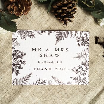 Woodland Fern Wedding Invitation Set, 6 of 12