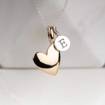 'Totally Devoted' Personalised Heart Charm Necklace, 9 of 11