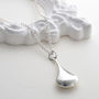 Sterling Silver Pear Drop Necklace, thumbnail 4 of 6