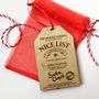 Official Nice List Personalised Hanging Decoration, thumbnail 1 of 8
