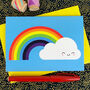 Happy Rainbow Kawaii Card, thumbnail 1 of 6