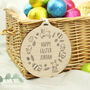 Custom Easter Bunny Wooden Decoration, thumbnail 2 of 6