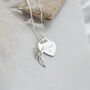 Sterling Silver Engraved Memorial Necklace, thumbnail 1 of 8