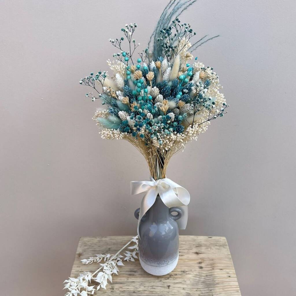 Bouquet of dried flowers Bouquet of meadow flowers blue  H50cm 100g-02093-000-010