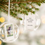 Personalised Memorial Photo Glass Dome Bauble, thumbnail 5 of 6