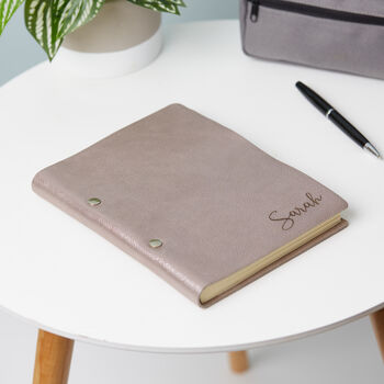 Refillable Premium Leather Pregnancy Notebook Journal, 2 of 7